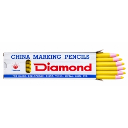 Diamond İpli Sarı Asetat İşaretleme Kalemi (12 li Paket)