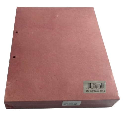 Dilman A4 Pembe Ara Kartonu (100 lü Paket) - 1