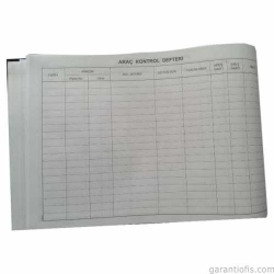 Dilman Ciltli Araç Kayıt Defteri (Araç Kontrol Defteri - 96 Yaprak) - 3