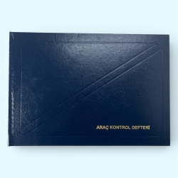 Dilman Ciltli Araç Kayıt Defteri (Araç Kontrol Defteri - 96 Yaprak)