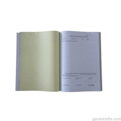 Dilman İş Sağlığı ve Güvenliğine İlişkin Tespit ve Öneri Defteri (Karton Kapak -  Numaralı)