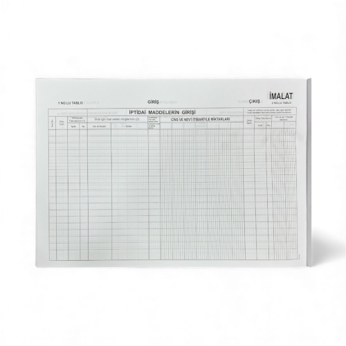 Dilman Karton Kapak İmalat Defteri (40 Yaprak) - 2