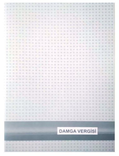 Dilman Numaralı Damga Vergisi Defteri (Karton Kapak - 40 Yaprak) - 1