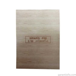 Dilman Otokopili Sipariş Fişi (2/50 - 2 Nüsha)