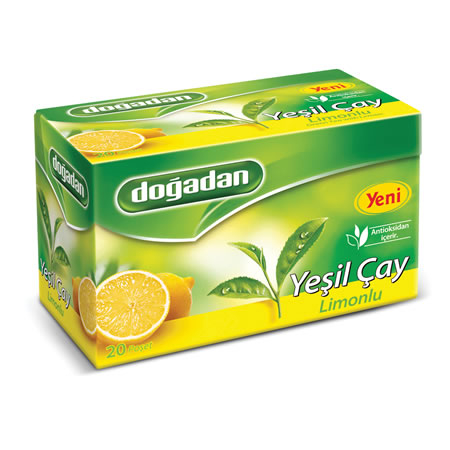 Doğadan Yeşil Çay Limonlu (20 li Paket) - 1