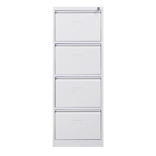 Dört Çekmeceli Metal Kartoteks Askılı Dosya Dolabı Gri - 2