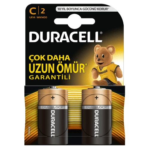 Duracell Alkalin C Orta Boy Pil 2 li Paket - 1