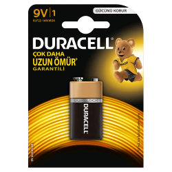 Duracell Alkalin Pil 9 Volt Tekli Paket