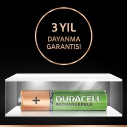 Duracell Şarj Edilebilir AAA İnce Kalem Pil 2 li Paket (750 mAh) - Thumbnail