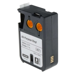 DYMO 1868752 XTL 19mm x 7metre Beyaz/Siyah Vinil Etiket