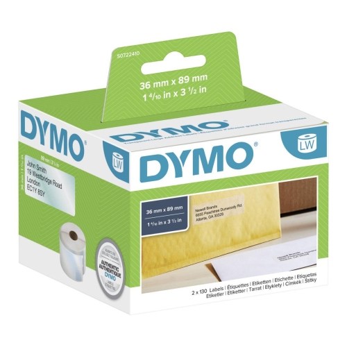 DYMO 36X89 LW Şeffaf Geniş Adres Etiketi (99013) - 1