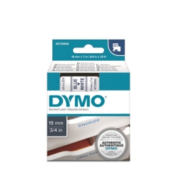 DYMO D1 Beyaz/Mavi Yedek Şerit 19mm x 7mt (45804)