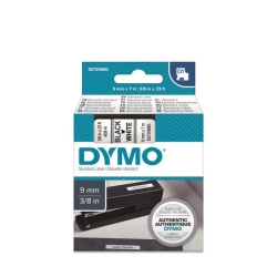 DYMO D1 Beyaz/Siyah Yedek Şerit 9mm x 7mt (40913) 