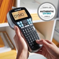 DYMO LabelManager 420P yüksek performanslı etiketleme aleti, çantalı, Taşınabilir etiket cihazı, ABC klavye, ekstra tekerlekli Dymo 4 Adet D1 yazı bandı, PC veya Mac arayüzlü - 3