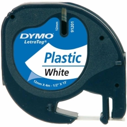 DYMO LetraTag Plastik Beyaz Şerit 59422 (12mm x 4 metre) - 3