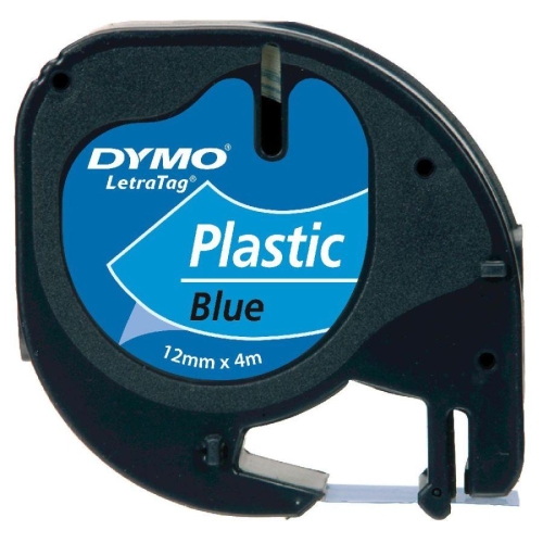 DYMO LetraTag Plastik Etiket Şerit Mavi 59426 (12mm x 4 metre) - 3