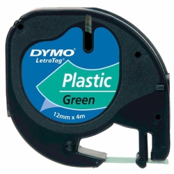 DYMO LetraTag Plastik Etiket Şerit Yeşil 59425 (12mm x 4 metre) - 3