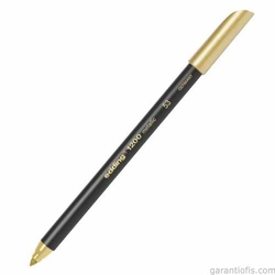 Edding 1200-53 Metalik Altın Renkli Grafik Kalemi (Davetiye Kalemi - 5li Paket) - Thumbnail