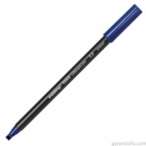 Edding 1255 Çelik Mavisi Kaligrafi Sanatı Kalemi (5 mm Uç) - 1