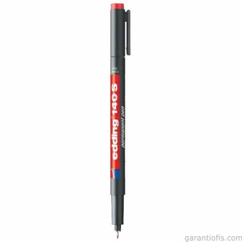 Edding 140S Kırmızı Permanent Asetat Kalemi - 1