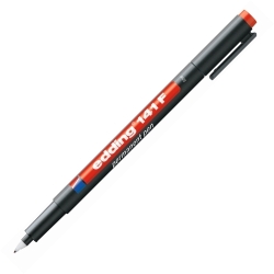 Edding 141F Kırmızı Asetat Kalemi (Permanent Kalem)