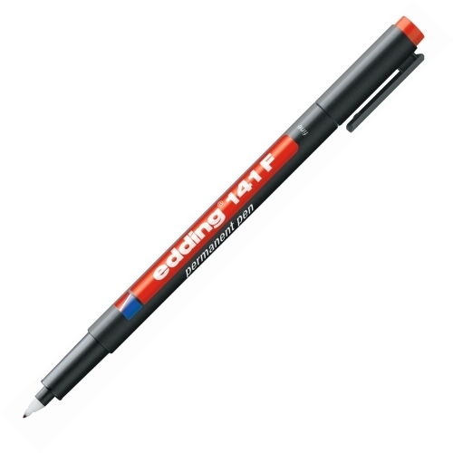 Edding 141F Kırmızı Asetat Kalemi (Permanent Kalem) - 1