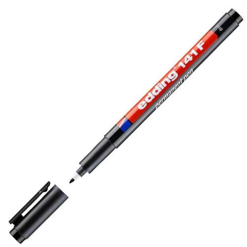 Edding 141 F Siyah Asetat Kalemi (Permanent Kalem) - 1