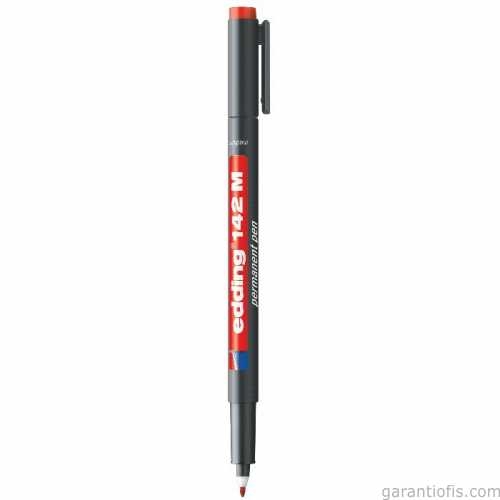 Edding 142m Kırmızı Permanent Asetat Kalemi