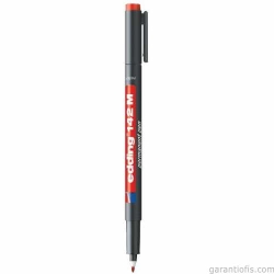 Edding 142M Kırmızı Permanent Asetat Kalemi