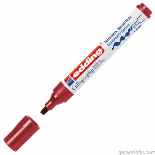 Edding 1455 Esnek Uçlu Bordo Kaligrafi Markörü - 1