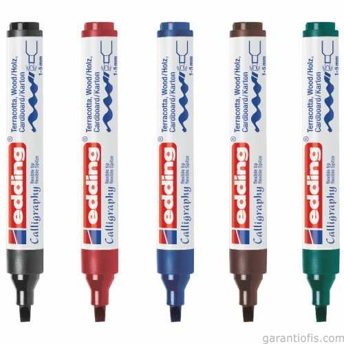 Edding 1455 Esnek Uçlu Bordo Kaligrafi Markörü - 2