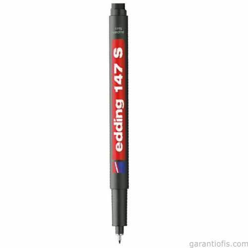 Edding 147S Silgili Siyah Asetat Kalemi - 1