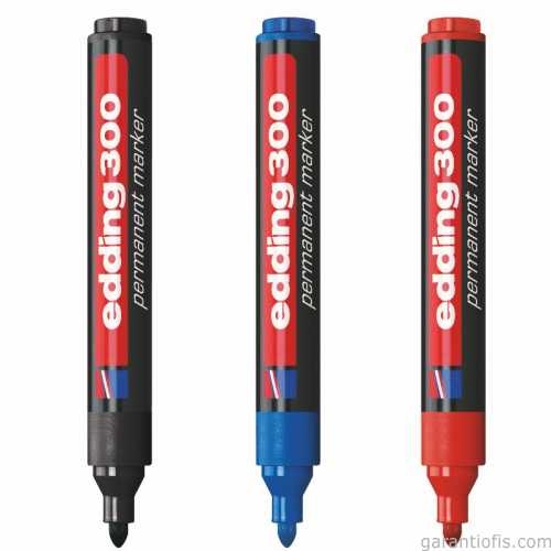 Edding 300 Yuvarlak Uçlu Mavi Silinmeyen Permanent Markör - 2