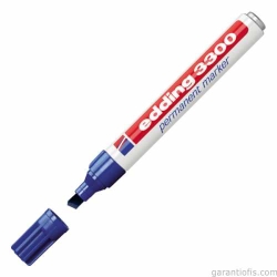Edding 3300 Mavi Kesik Uçlu Permanent Marker Endüstriyel Kalem - 1