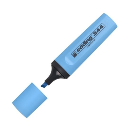 Edding 344 Mavi Fosforlu Kalem (5 li Avantajlı Paket) - 1