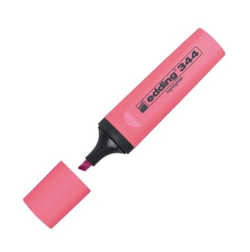 Edding 344 Pembe Fosforlu Kalem (5 li Avantajlı Paket) - 1