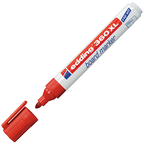 Edding 360XL Kırmızı Tahta Kalemi Doldurulabilir - 1