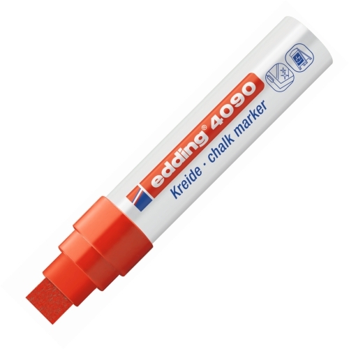 Edding 4090 Tebeşir ve Cam Kalemi Likit Kırmızı - 1