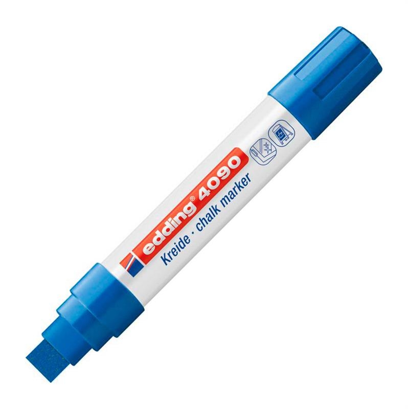 Edding 4090 Mavi Likit Tebeşir Ve Cam Kalemi
