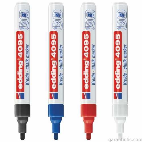 Edding 4095 Kırmızı Likit Tebeşir ve Cam Kalemi - 2