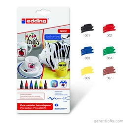 Edding 4200 Porselen Kalemi Standart Ana Renkler (6 lı Paket) - Thumbnail