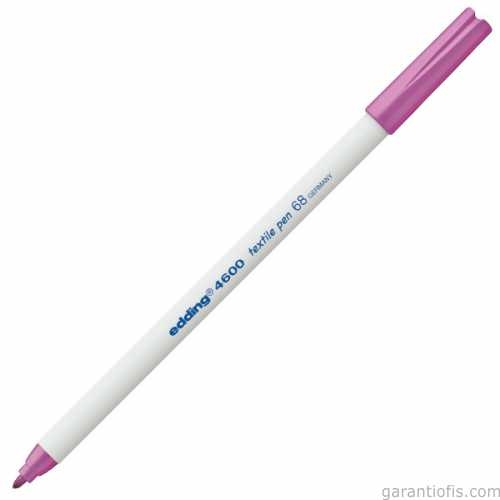 Edding 4600 Fosforlu Mor Kumaş Boyama Kalemi (T-Shirt/Tekstil Pen) - 1