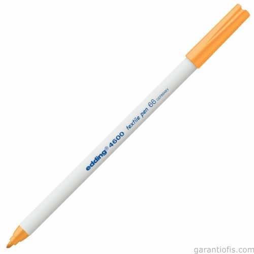 Edding 4600 Fosforlu Turuncu Kumaş Boyama Kalemi (T-Shirt/Tekstil Pen) - 1