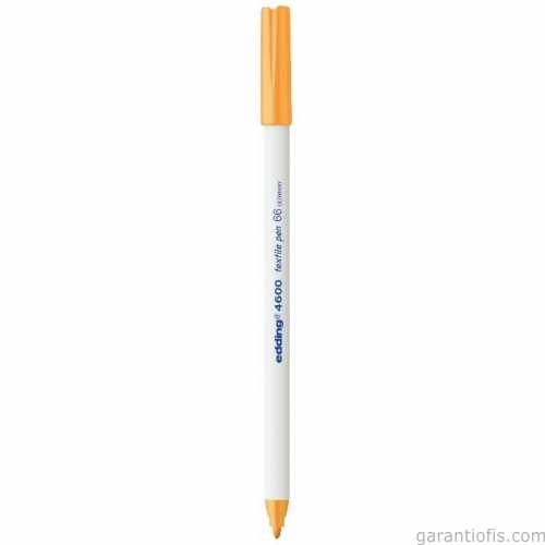 Edding 4600 Fosforlu Turuncu Kumaş Boyama Kalemi (T-Shirt/Tekstil Pen) - 2