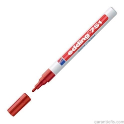Edding 751 Kırmızı Tam Örtücü Boya Kalemi (Paint Marker) - Thumbnail