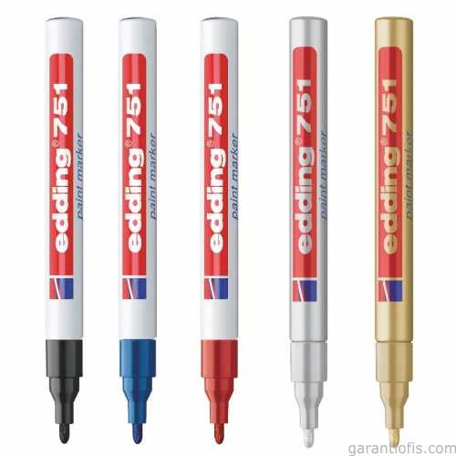 Edding 751 Kırmızı Tam Örtücü Boya Kalemi (Paint Marker) - 2