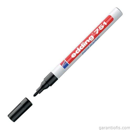Edding 751 Siyah Tam Örtücü Boya Kalemi (Paint Marker) - 1