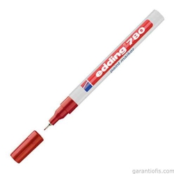 Edding 780 Tam Örtücü Kırmızı Boya Kalemi (Paint Marker) - Thumbnail