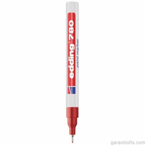 Edding 780 Tam Örtücü Kırmızı Boya Kalemi (Paint Marker) - 2