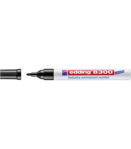 Edding 8300 Siyah Endüstri Boya Kalemi (Permanent Marker) - 1